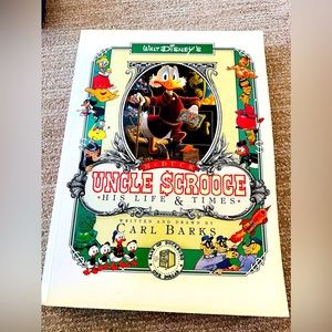 Walt Disney Uncle Scrooge His Life & Times Carl Barks 1987 Hardcover Book